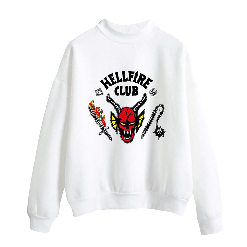 Stranger Thing S 4 Hellfire Club & Waffen Langarm-Oberteile für Männer