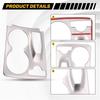 Car Silver Stainless Steel Console Water Cup Holder Frame Cover Trim For Mercedes Benz GLK X204 2008-2015