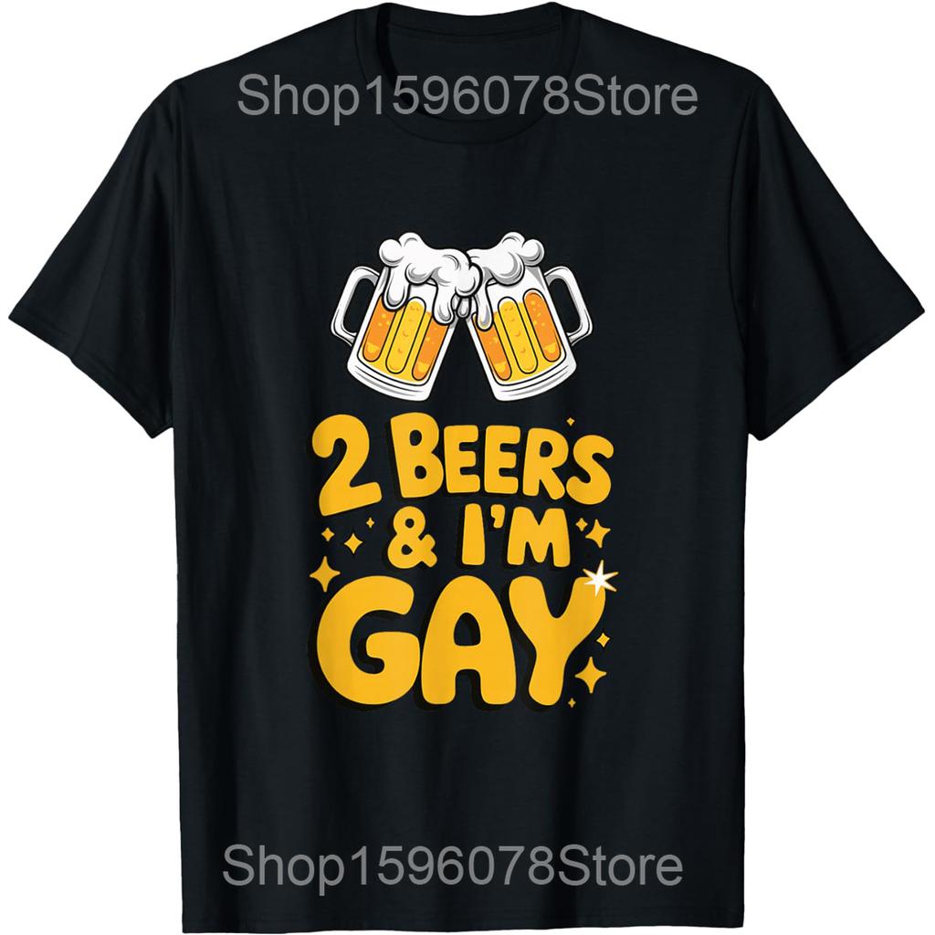 Celebrate Diversity Beer Drinking LGBT Beer Gay Pride Month T Shirts Humor Streetwear Tee Short Sleeve Unisex Loose Clothing