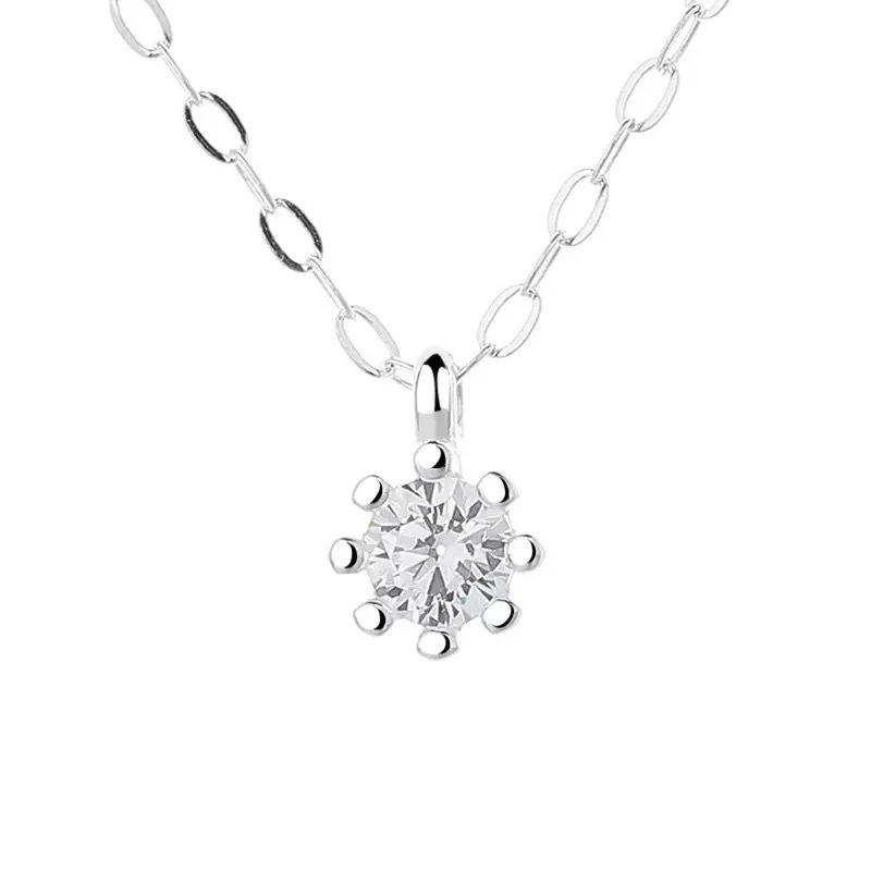

S925 Sterling Silver Octopus Diamond Necklace - Classic, Simple, Niche Design Clavicle Chain for Women 925 Silver
