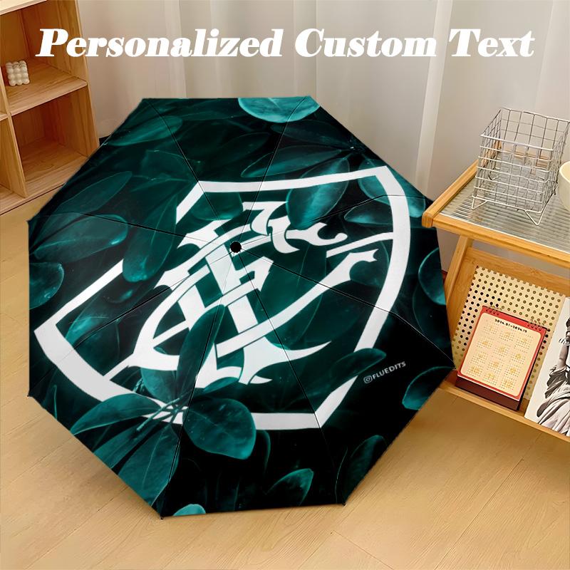 8‑Rib Automatic Umbrella, Fluminense Design Foldable Umbrella for Sun Rain Protection Travel
