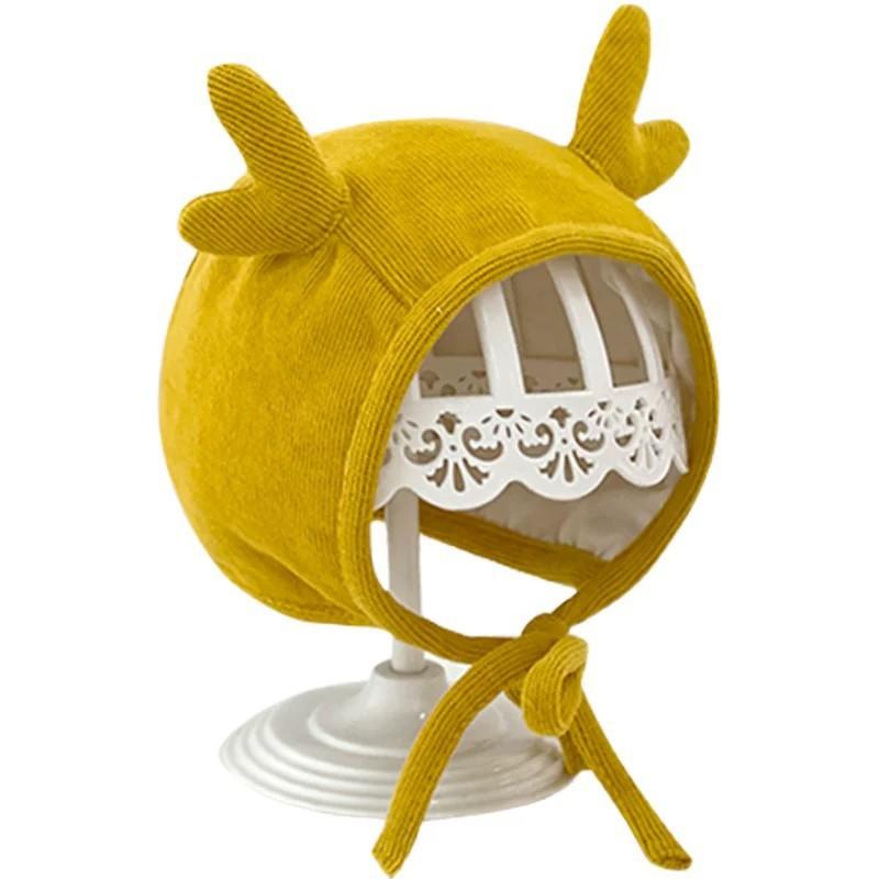 Baby Knit Hat Fall Infants 0-12 Months Warm Ear Protection Cap With Animal Ears Design Unisex Toddler Beanie