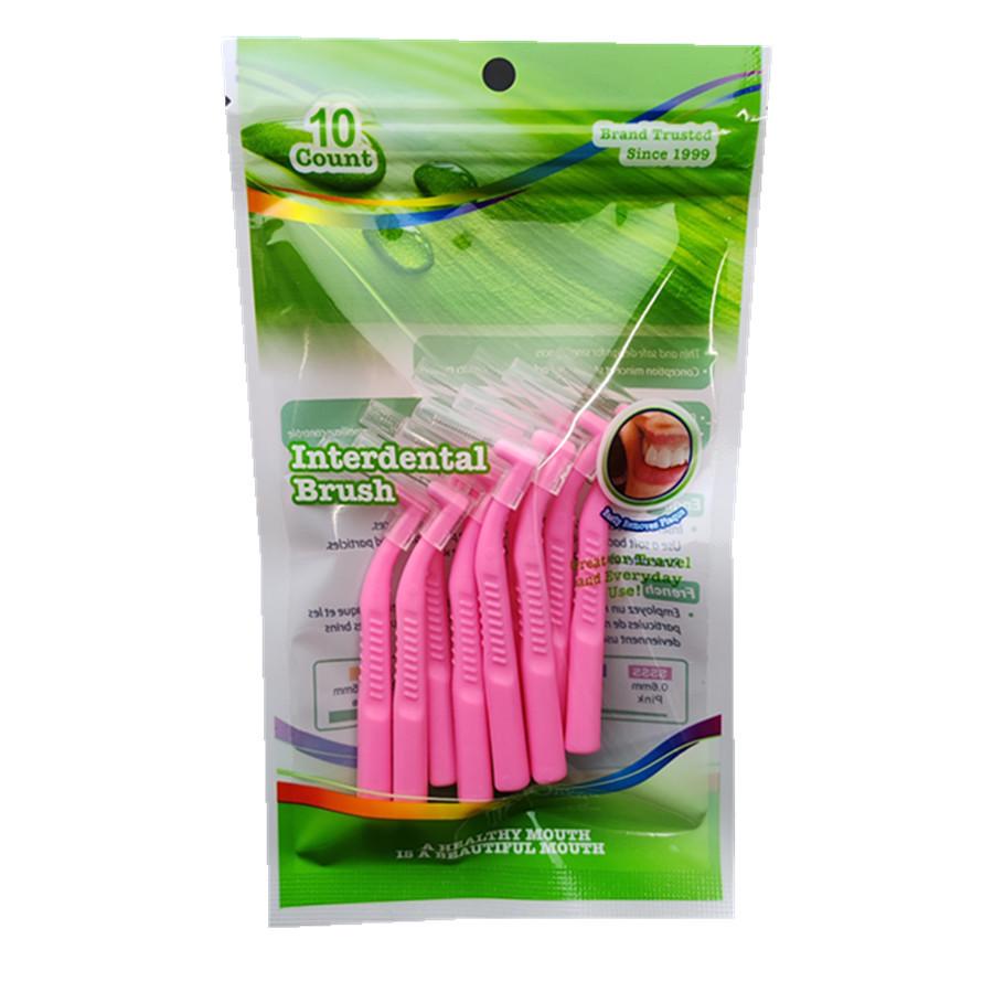 

L-образная межзубная ортодонтическая щетка с мягкой щетиной для межзубных промежутков и зубов мудрости