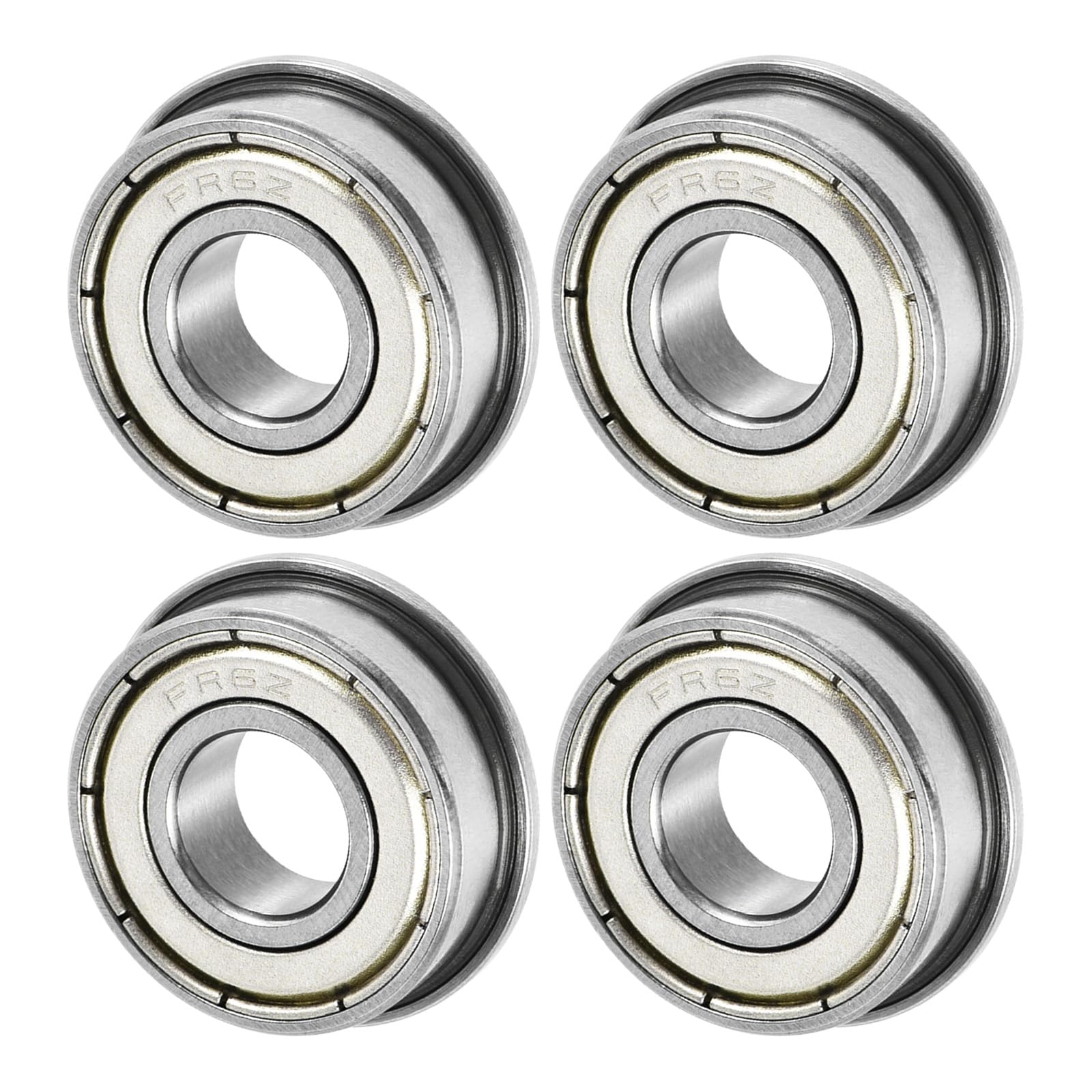 

M METERXITY 4 Pack FR6ZZ Flange Ball Bearings 3/8 x 7/8 x 9/32 Double FR6ZZ