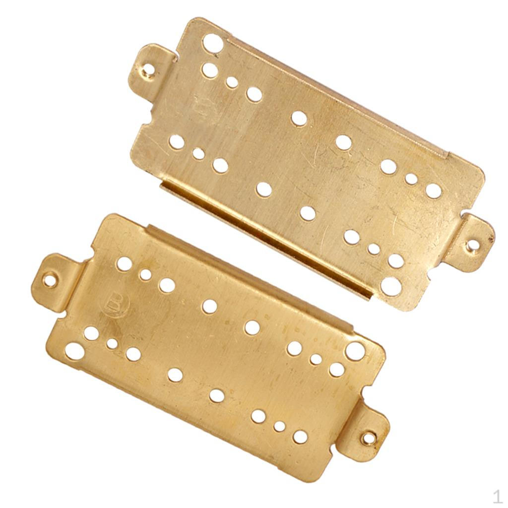 2pcs Electric Guitar Brass Pickup Baseplate /52mm Hole Spacing