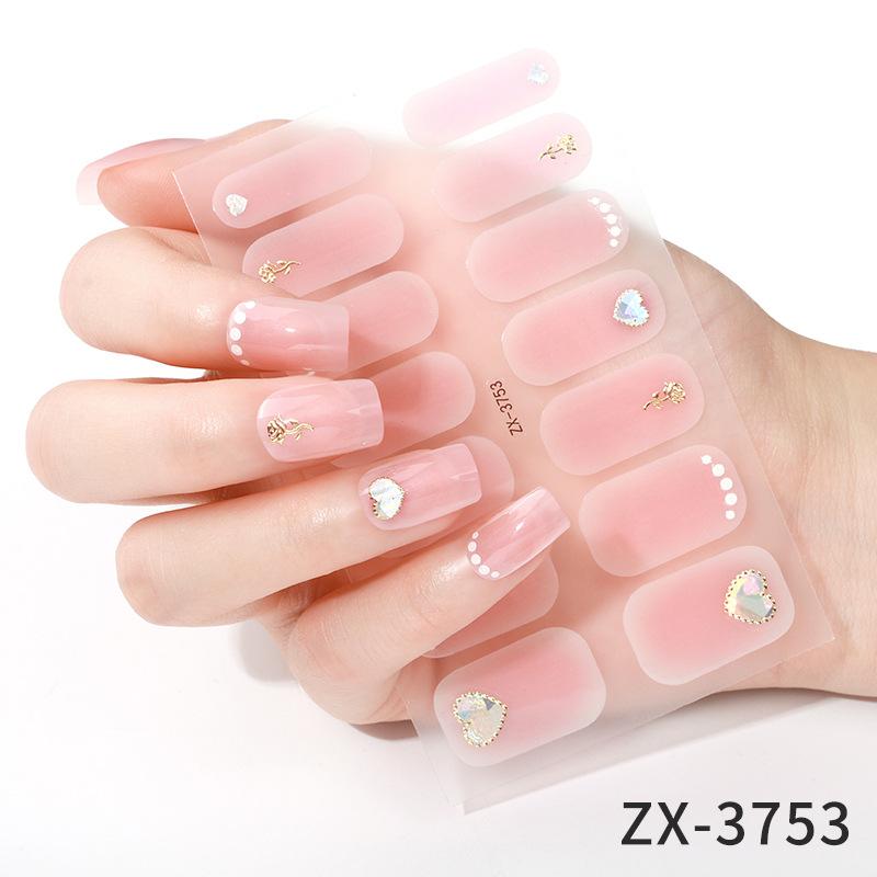 Nail Art Stickers 3D Diamond Nail Color Diamond Nail Stickers Japanese and Korean Small Fresh Nail Art Stickers Waterproof Nail Art Stickers