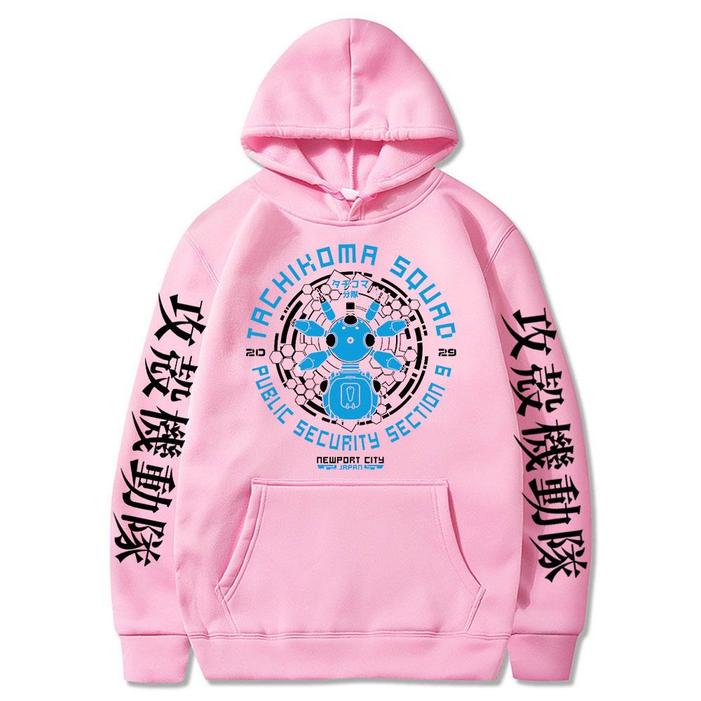 Japonia Anime Retro Ghost In The Shell Hanorac Bărbați Femei Hanorac cu mânecă lungă Gits Manga Tachikoma Squad Walker Robots Streetwear