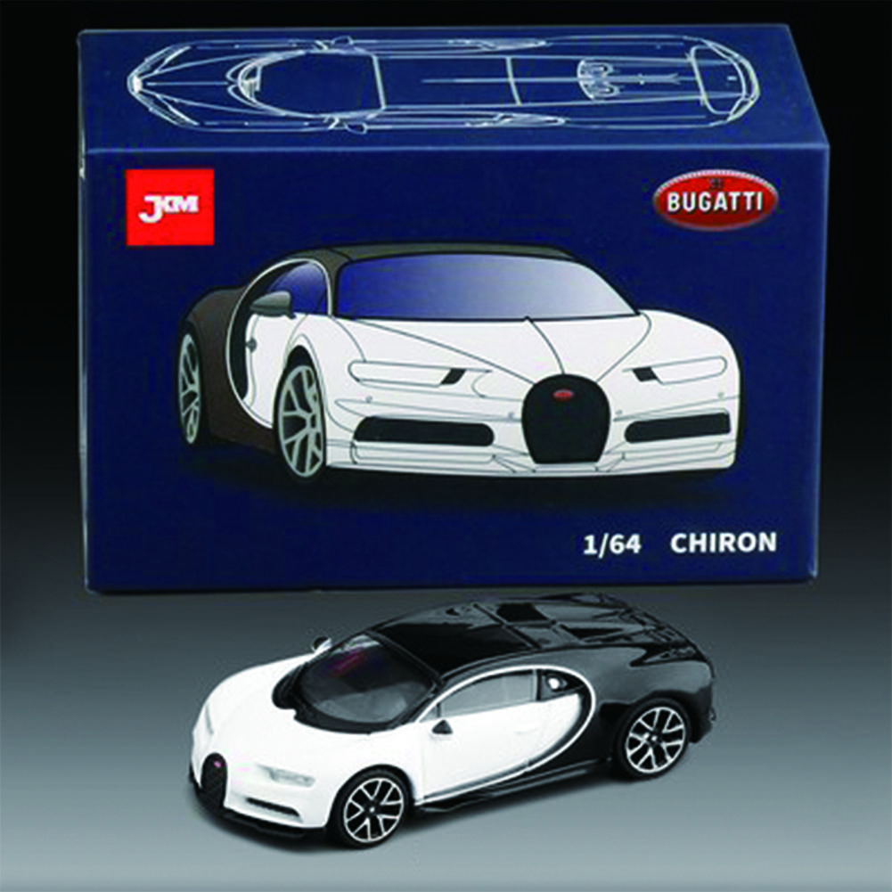 

Масштаб 1/64 Bugatti Chiron Diecast Model Toys Supercar Car Boys Educational Collection Gifts 1/64-Size:7.3*3.3*1.7cm чорний/білий