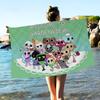 D-Dandys WorldS Coperta in Microfibra Cartone Animato Asciugatura Rapida Asciugamani da Spiaggia Stampa Sovradimensionata Super Assorbente Coperta Asciugamano per Piscina