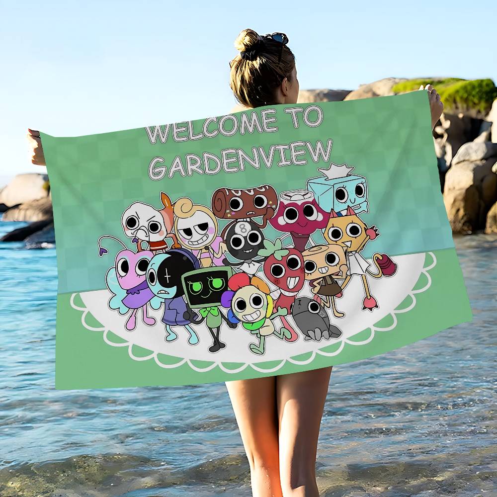 D-Dandys WorldS Coperta in Microfibra Cartone Animato Asciugatura Rapida Asciugamani da Spiaggia Stampa Sovradimensionata Super Assorbente Coperta Asciugamano per Piscina