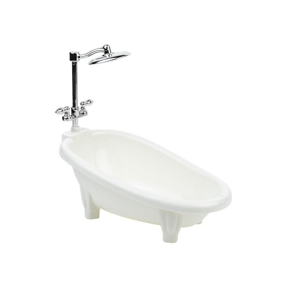 Pretend Play Dollhouse Bathtub Miniature Size Lizard Bathtub Model  for Small Pets
