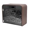 Watch Winder Quiet 6 Slot Watch Winder Box with   LED Colorful Light for Automatic Watches Mechanical Watches