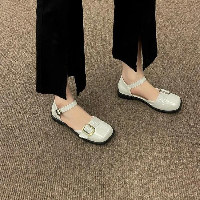 Fashion Closed Sandals for Women Mary Jen Woman Shoes on Offer Anti Slip Hot Shoe Comfortable and Elegant Vip 2025 Luxury Korea Sandal