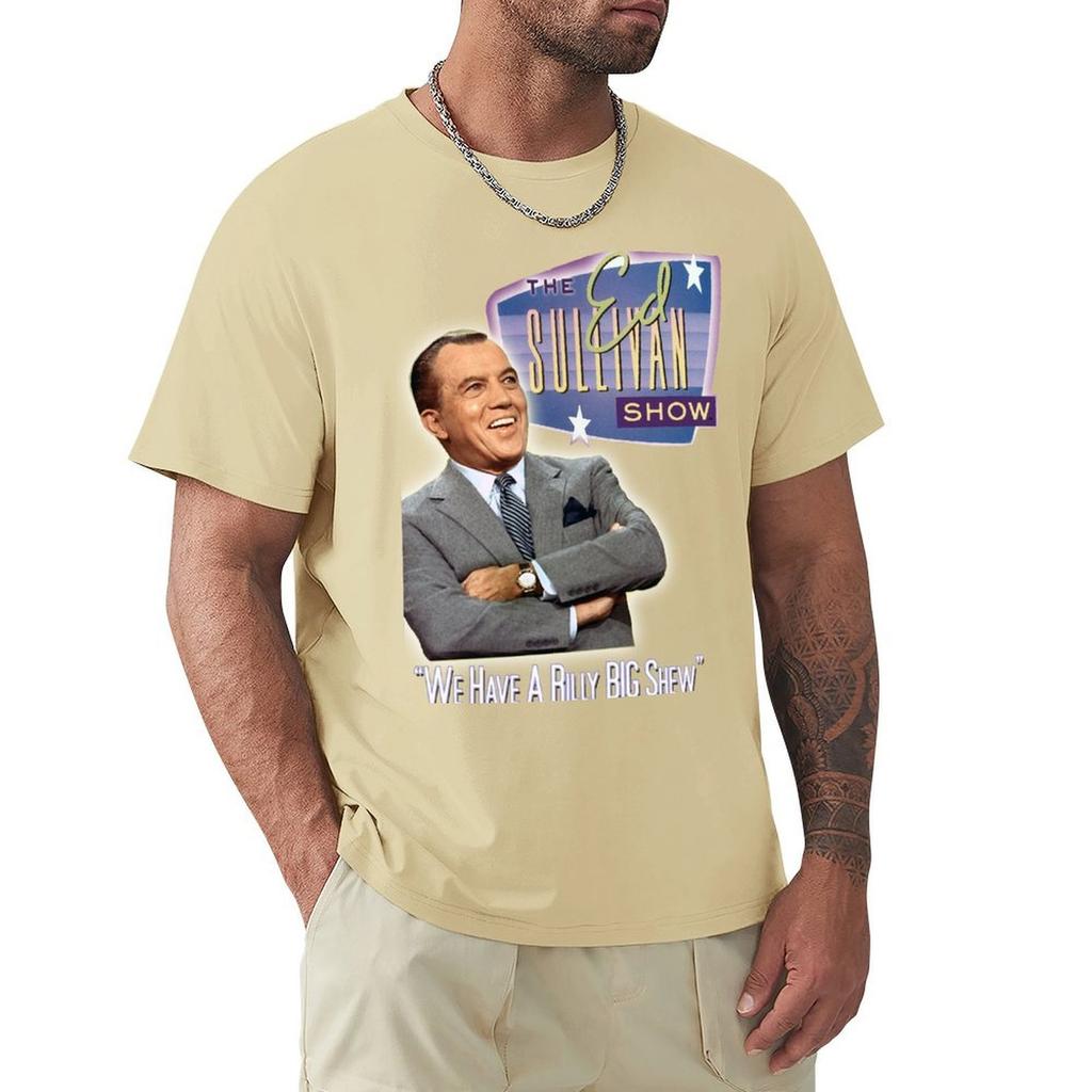 A Really Big Shew! Ed Sullivan 60s - 70s Vintage tribute T-Shirt plain anime clothes men workout shirt