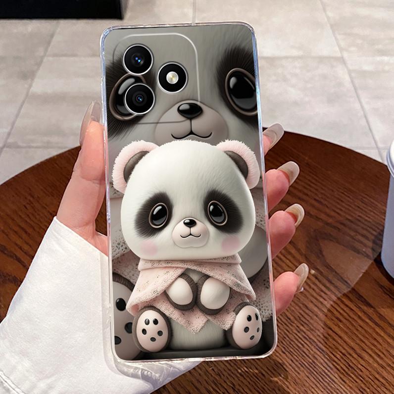 For Honor X8d Case Clear Luxury Cute Love Heart Rabbit Funny TPU Soft Silicone Phone Case For Honor X8d X 8d 4G Back Cover Funda