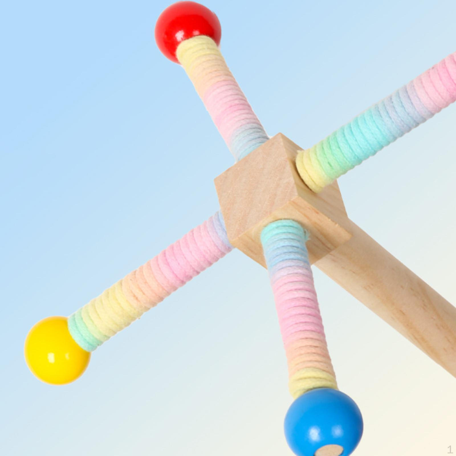 

Подставка-жердочка для птиц, Деревянная игрушка для упражнений для попугаев, Легко устанавливается, Вращающаяся интерактивная