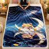 Flannel BlanketSailor Moon Warm Soft Throw Blanket for Indoor Sofa Bed Living Room Use