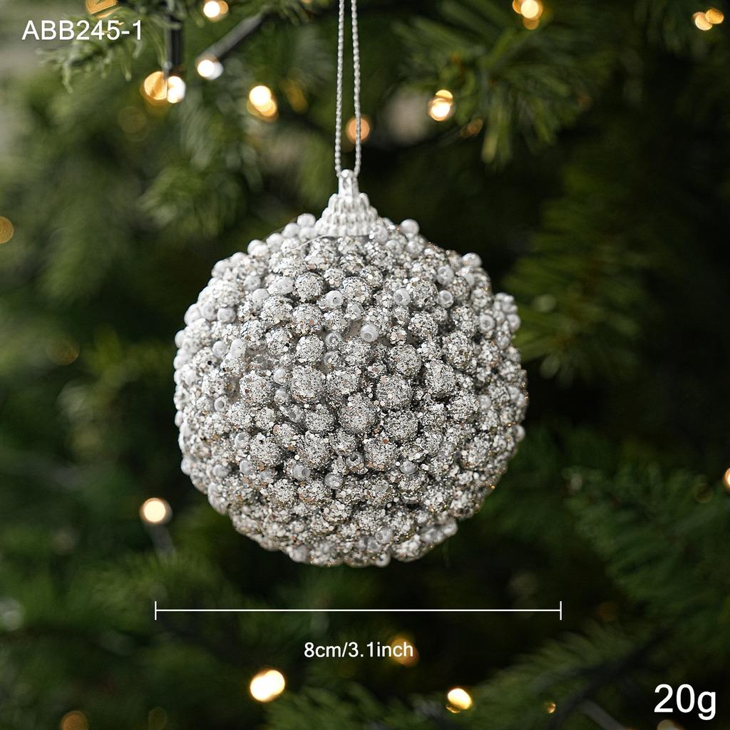 Sequin Christmas Ornament Rhinestone Rhinestone Christmas Ornament Pearl Christmas Ornament Lightweight For Window Display