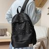 Schoolbag1011 New Simple and Versatile Backpack Women's Large-capacity Flash Student Schoolbag Fresh and Cute Gypsy Backpack