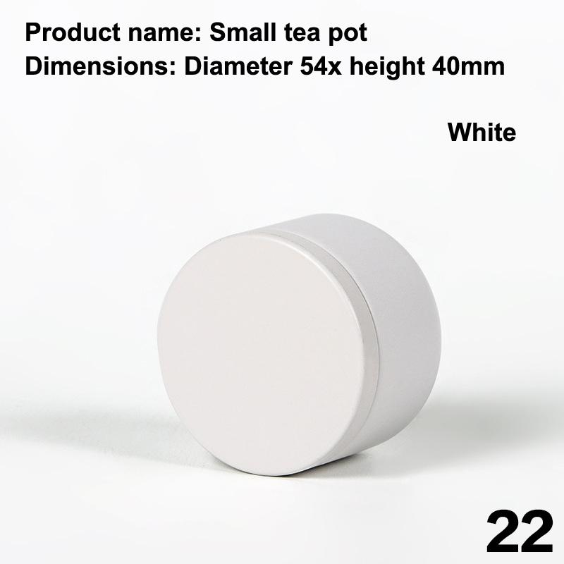 Портативная многоцелевая однотонная мини-жестяная коробка с герметичной крышкой, банка для чая, упаковочная коробка, маленькая жестяная банка для хранения чая, подарок