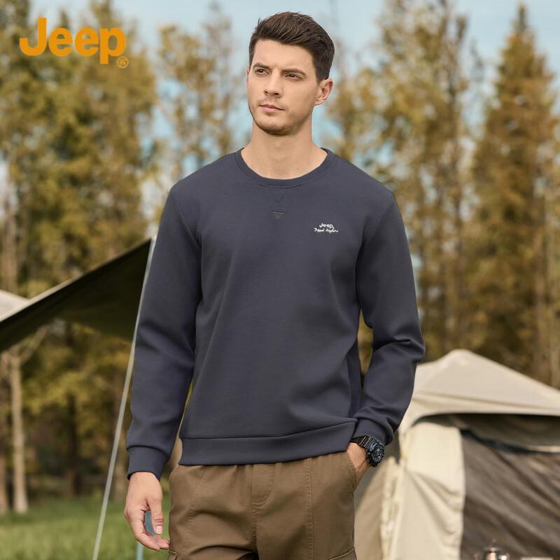 JEEP Men's Round Neck Casual Sweatshirt