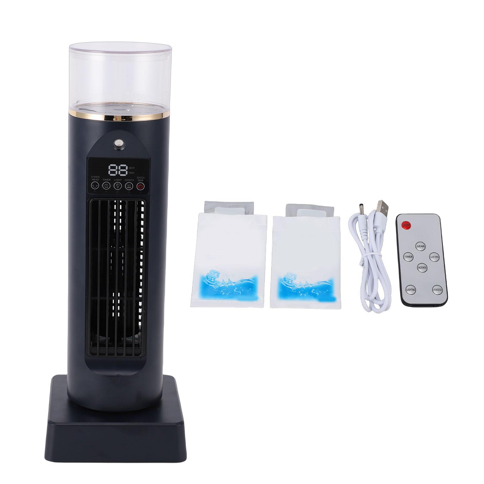 

Tower Fan Energy Saving 6 eed Quiet Bladeless Humidifying Cooling Fan with Timer for Living Room Bedroom