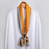 Small Long Square Scarf, Silk Scarf, Women's Spring and Autumn with Shirt, Suit, Neck Protection, Scarf, Decorative Tie, Ribbon, Streamer.