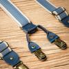 Vintage Style Adjustable Suspenders NonSlip Y Back Clips Soft Elastic Rubber 2.5cm Width Adult Accessory