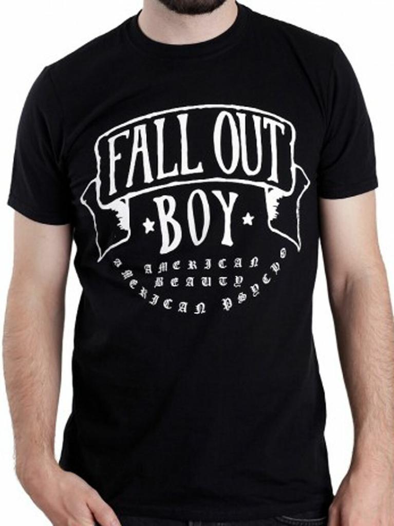 Official Fall Out Boy American Beauty Mens Black T Shirt Fall Out Boy Tee