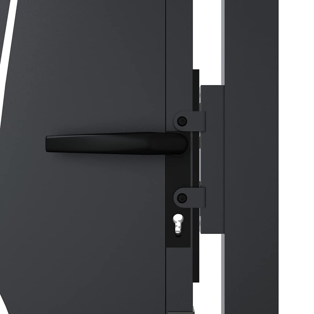 Garden Gate Anthracite 100 X 125 Cm Steel Grass Design