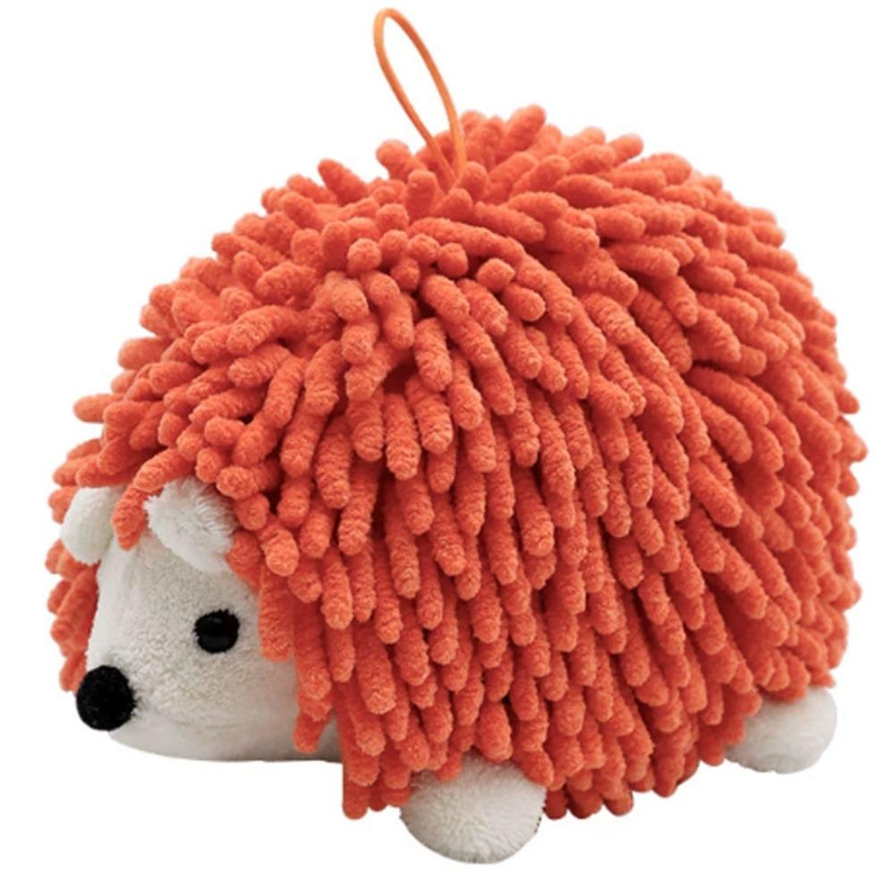 

Soft Chenille Towel Hanging Funny Hand Towel New Hedgehog Chenille Hand Towel помаранчевий