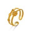 Stainless Steel Geometric Round Opening Rings for Women Men Simplicity Casual Double Layer Hollow Rings Trend Daily Wear Jewelry