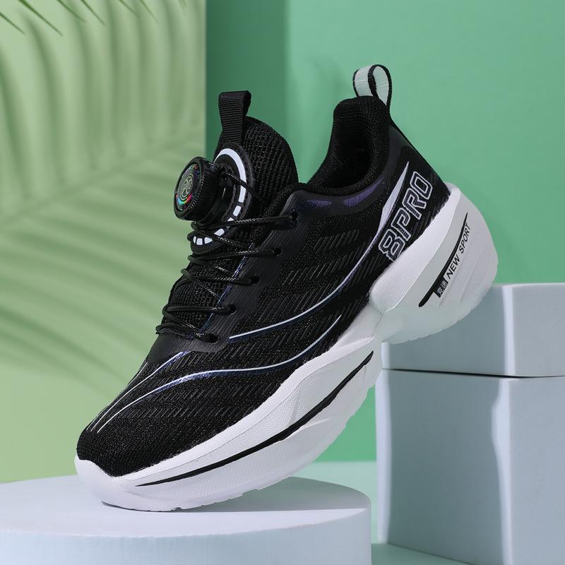 Boys' Red Rabbit 8PRO Running Shoes Spring New Soft-soled Shock-absorbing Children's Sports Shoes Student Racing Breathable Button Shoes