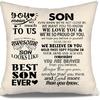 To My Bonus Daughter Gift Ideas Throw Pillow Covers for Bonus Daughter from Bonus Mom Bonus Dad Birthday Graduation Thanksgiving