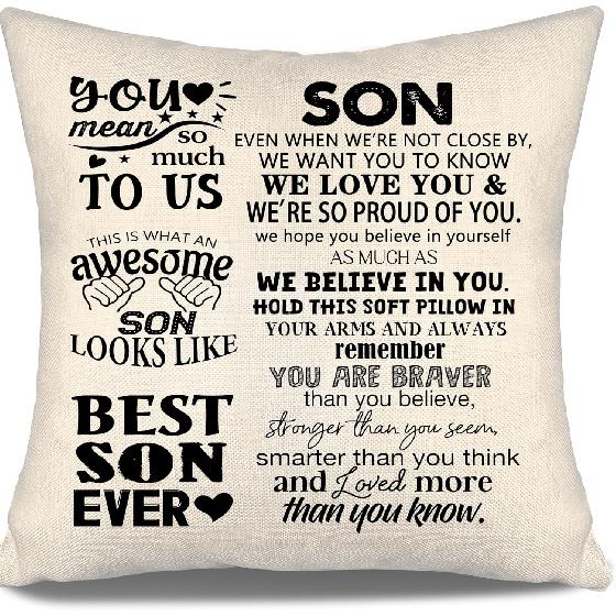 To My Bonus Daughter Gift Ideas Throw Pillow Covers for Bonus Daughter from Bonus Mom Bonus Dad Birthday Graduation Thanksgiving