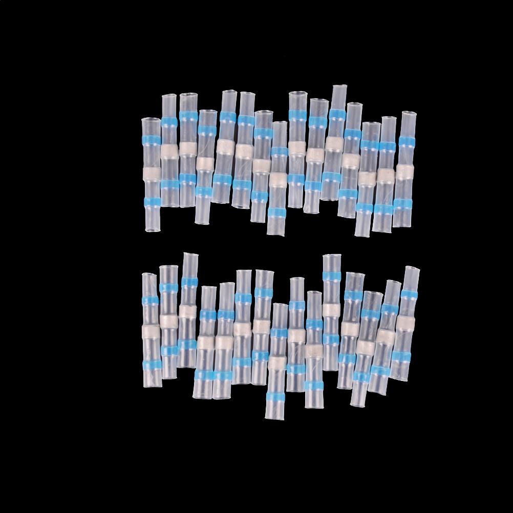 

10Pcs 16-14Awg Водонепроникний паяльний рукав Термоусадочний конектор для з’єднання дроту синій 10pcs