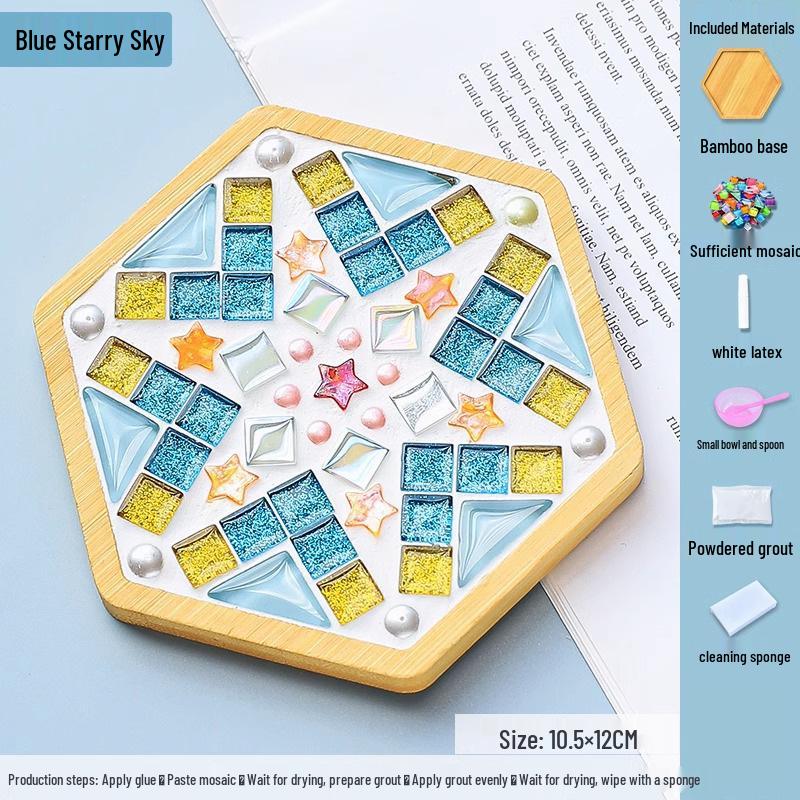 DIY Mosaic Coaster Kit for Kids: Creative Father's Day Craft