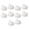 10 Pieces Switch Knobs Microwave Knob Assembly Easy To Install D Shaped Hole Knob Plastic Texture Timer Switch Knob