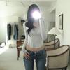 Fashion Autumn New Women's Clothing Sexy Pure Desire U-neck Long-sleeved Perspective Tight Body T-shirt Top