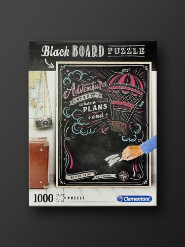 Black Board: Travel 1000-piece Clementoni Jigsaw Puzzle