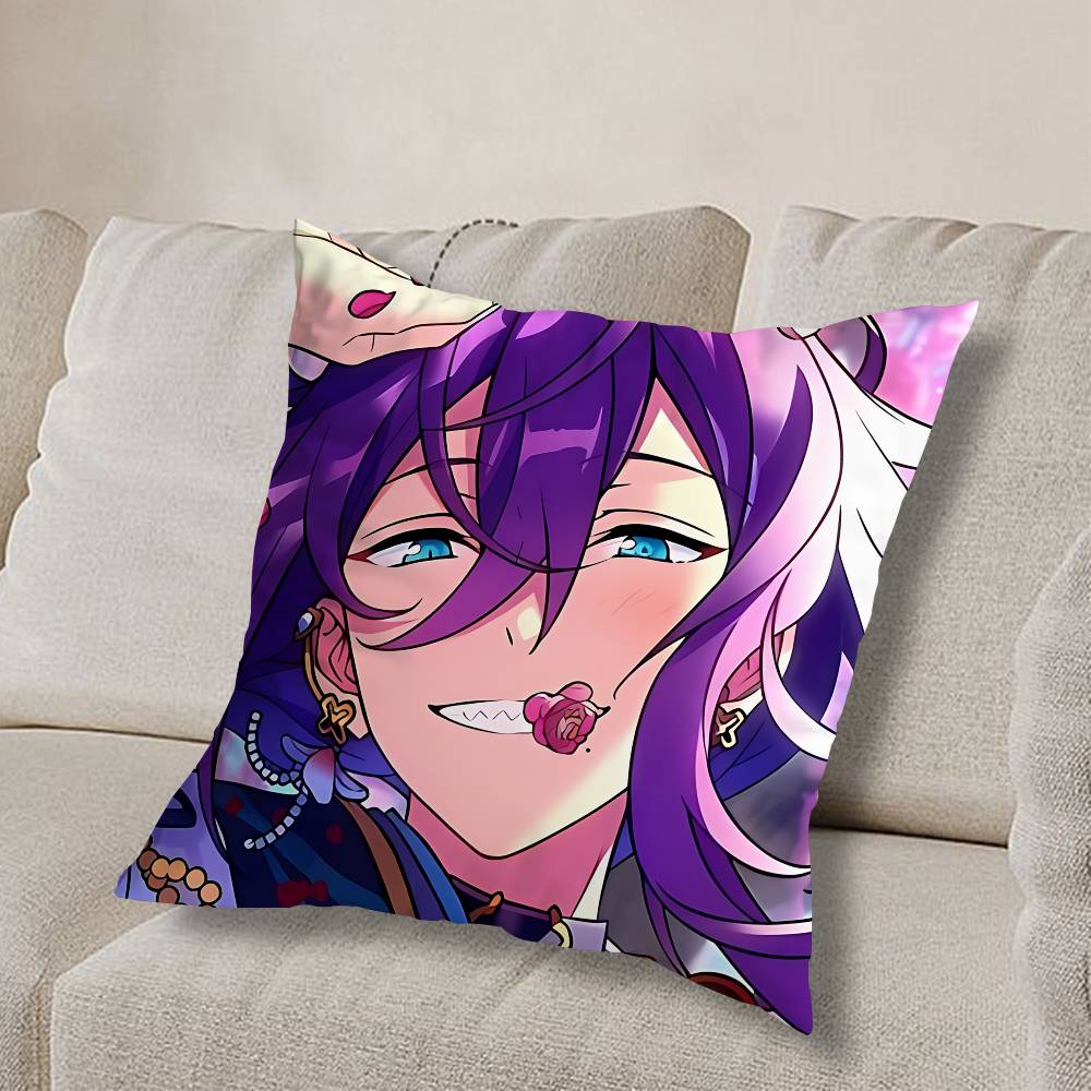 timid Ayase Mayoi COOL Pillow Case Anti-dustmite Pillowcase Invisible zipper silky short plush Sofa cushion cover