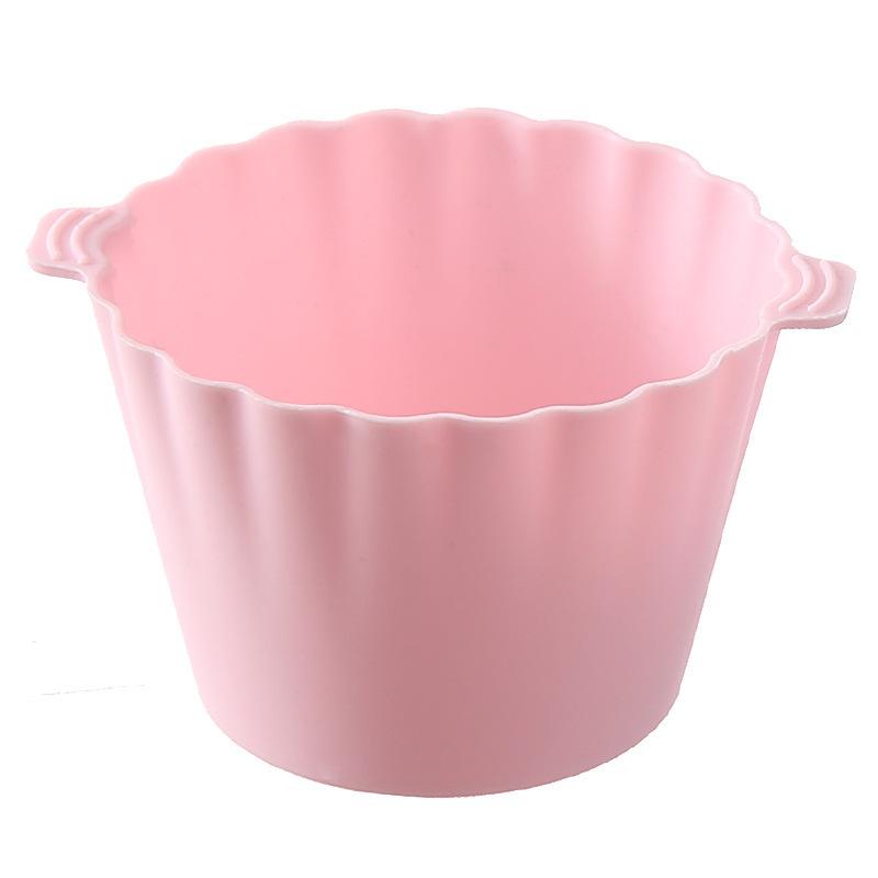 5 Pezzi Stampo per Torta in Silicone a Doppia Orecchia Rotondo Cupcake Muffin Stampo da Cottura Contenitore per Alimenti Strumento per Decorazione Torta Fai-da-te Scatola Portaoggetti