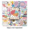 50 Motivational Mental Health Stickers - Waterproof Positive Phrases for Journals