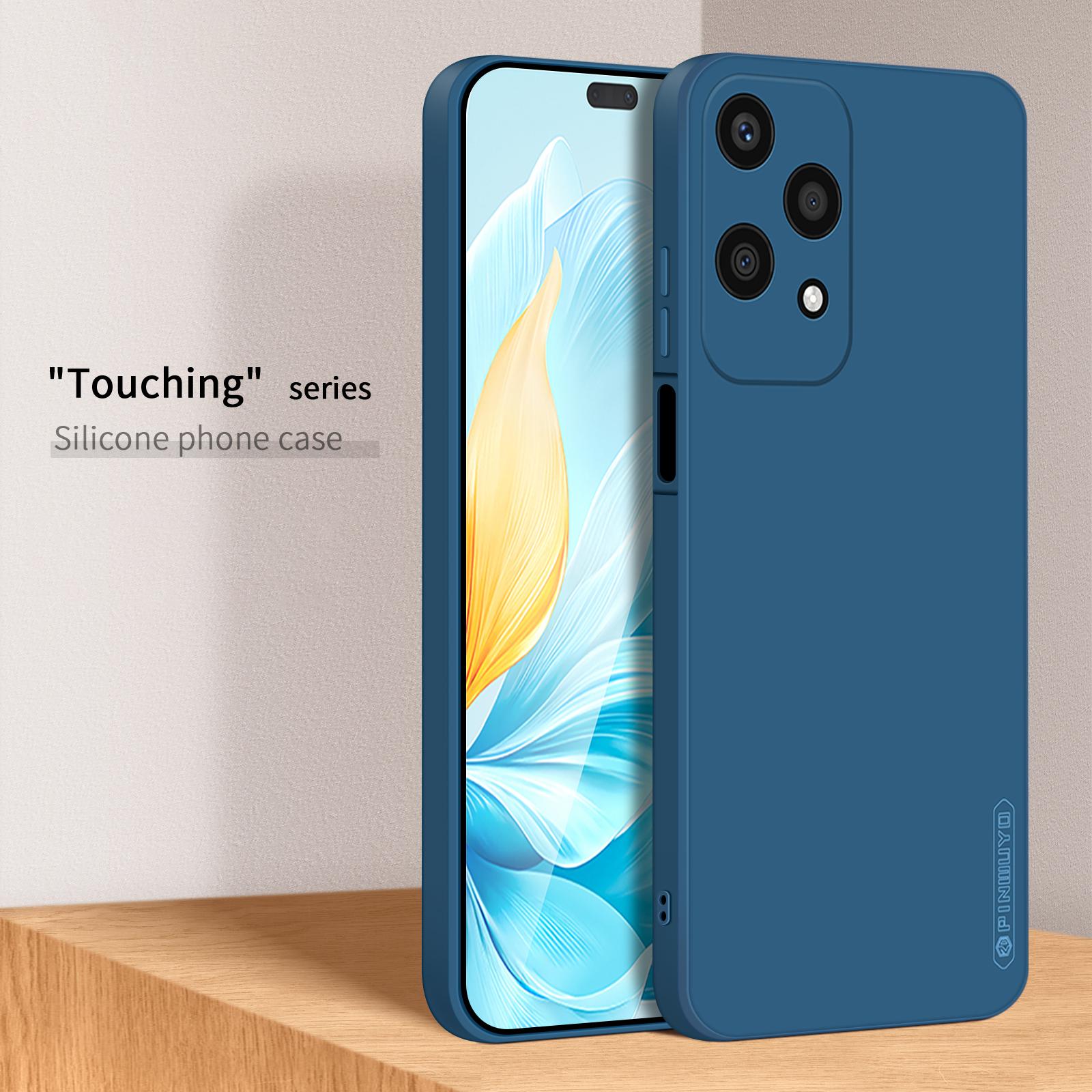 

PINWUYO JK Touching Series For Honor 200 Lite Case Silky Touch TPU Phone Cover Navy Blue