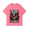 275 GSM Washed T-shirts 100% Cotton Black Clover V9 Print Unisex Heavy Cotton T Shirt