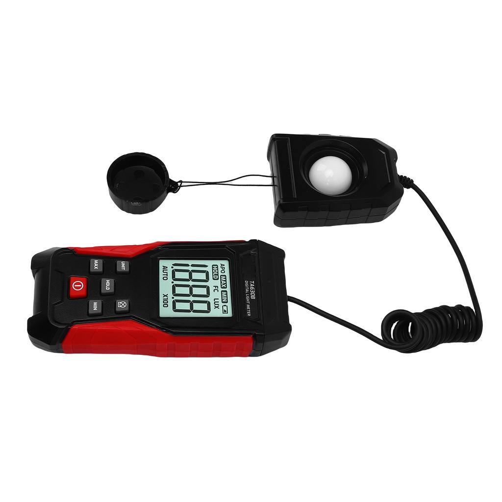 Digital Illuminance Light Meter 0.1  200000LX Measurement Range Photometer Luxmeter with LCD Display for Factory