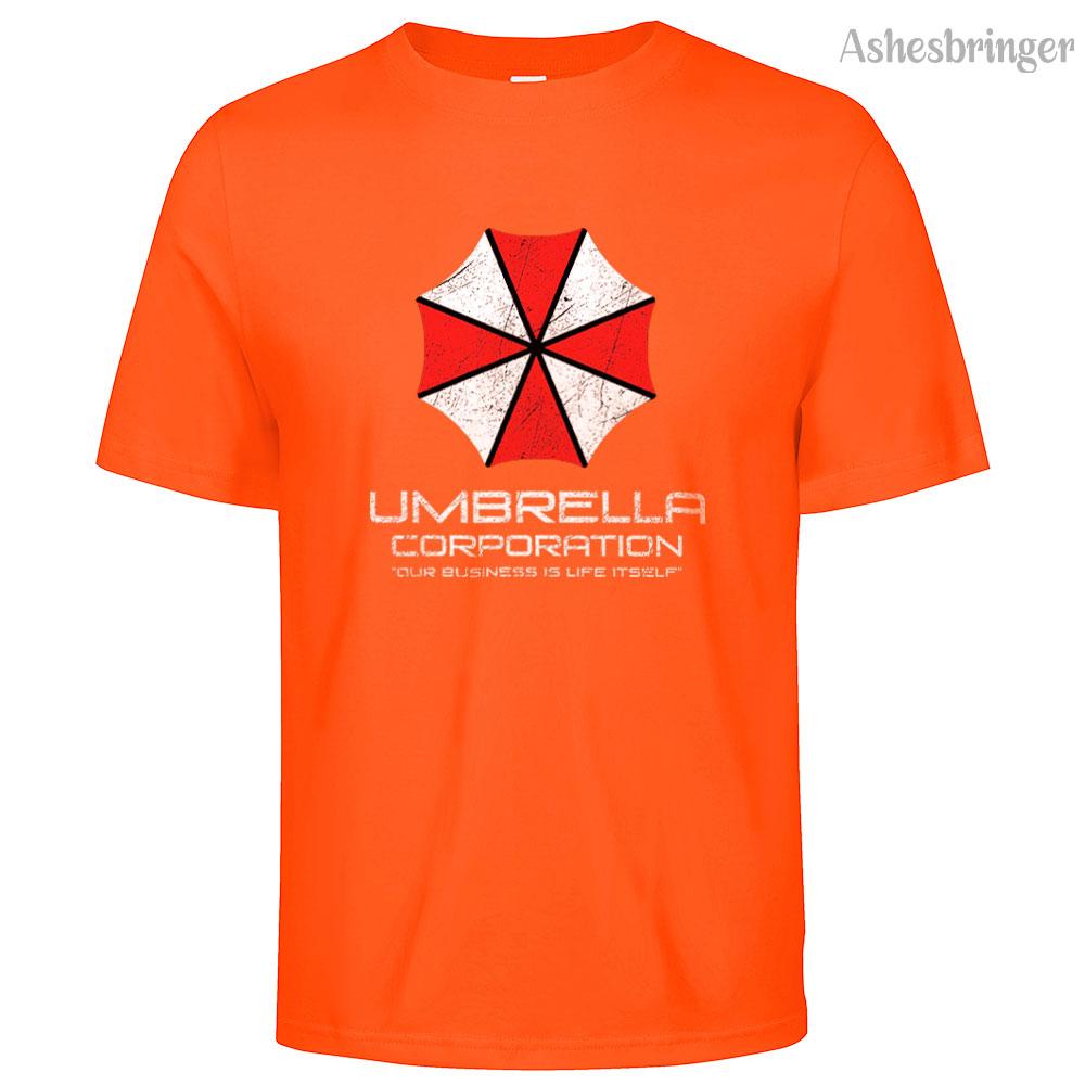 Mens Cotton Umbrella Corporation Graphic T Shirt Street Casual Style Tee for Men and Women