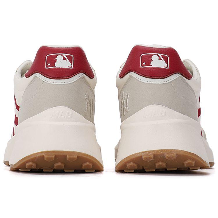 MLB Chunky Jogger New York Yankees Synthetikleder Retro Stoßdämpfend Rutschfest Abriebfest Erhöhte Höhe Low-Top Dad Shoes 3ASXX111N-50RDS