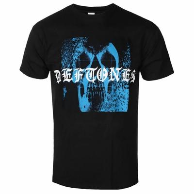 Deftones - Static Skull Art Muster Nu Metal Band T-Shirt - Lässig Street für Männer und Frauen
