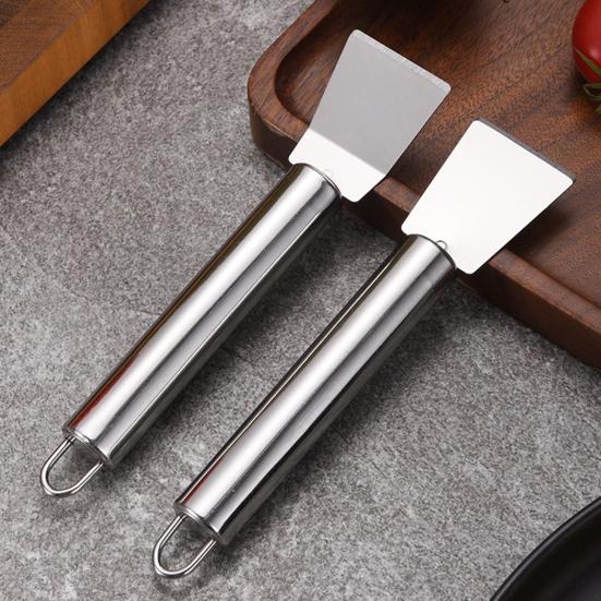Stainless Steel Cleaning Shovel Kitchen Tool with Hanging Holes Easy To Use Reusable Rust-Resistant Ice Thawing Scraper for Cafe Restaurant Bakery